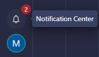 Notification center in Desktop Hub