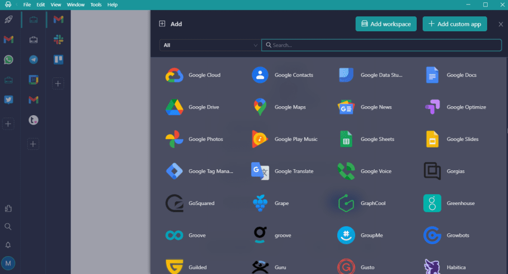 cp add Desktop Hub applications