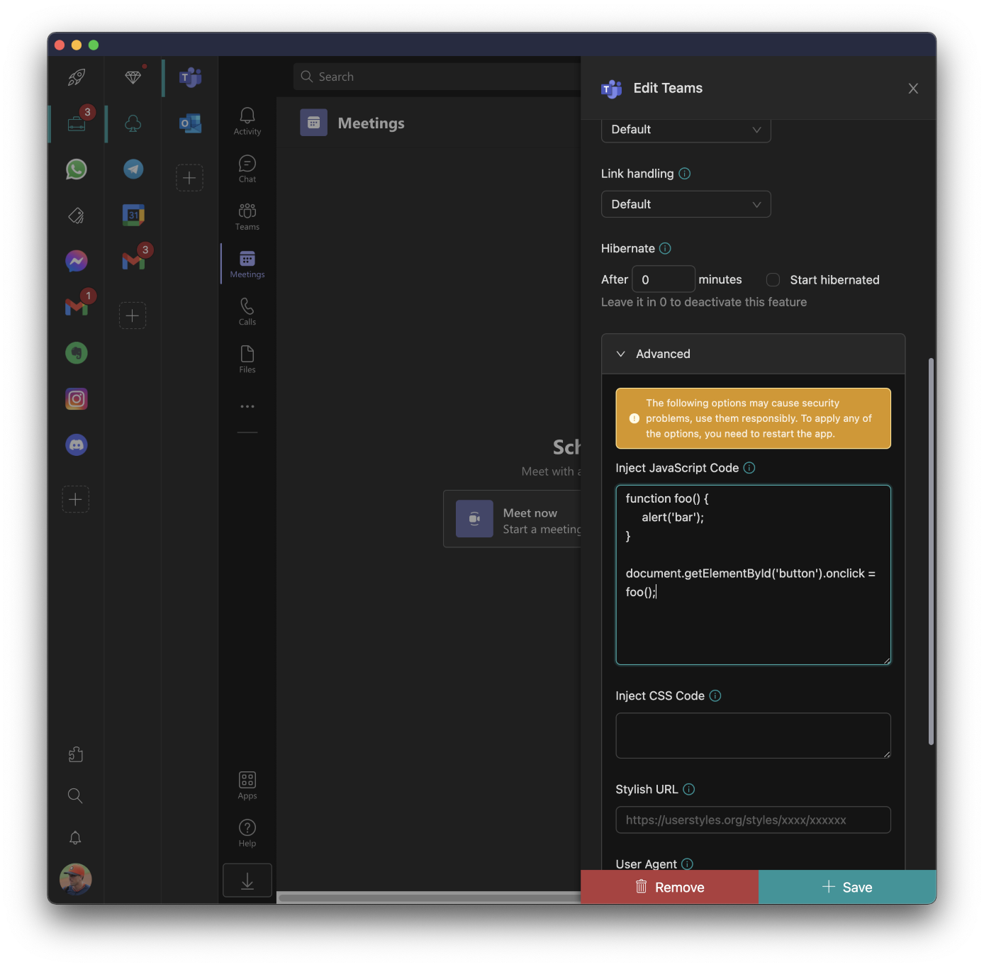 apps in Desktop Hub