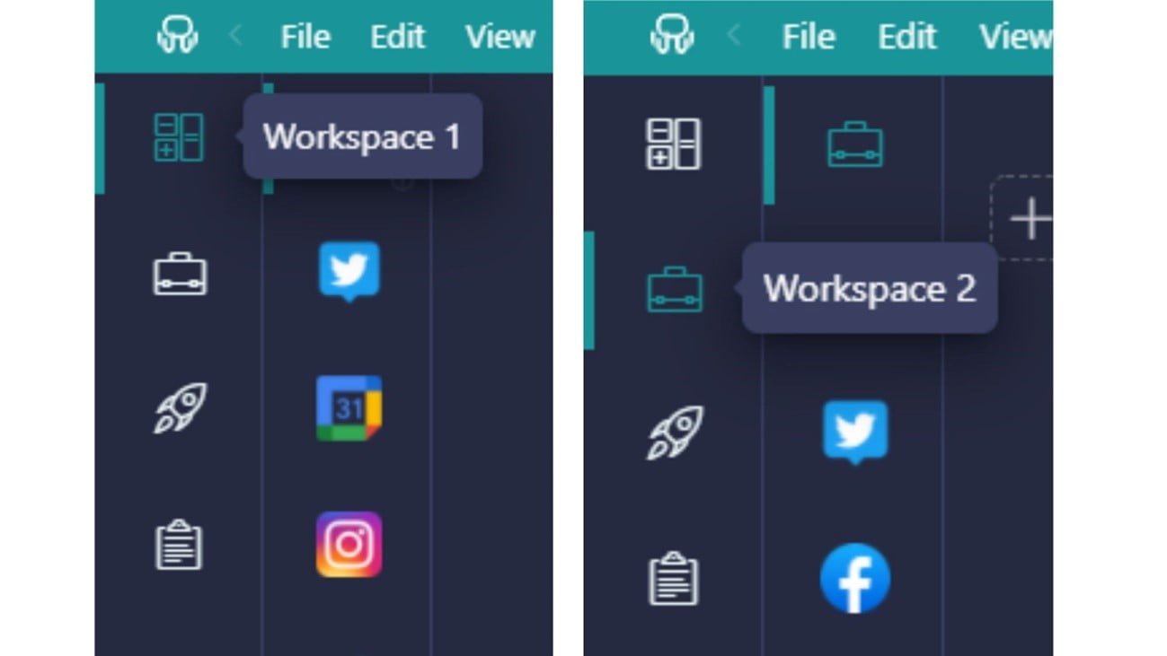 Desktop Hub Workspace