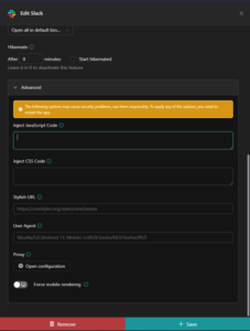 How to inject JavaScript with Desktop Hub