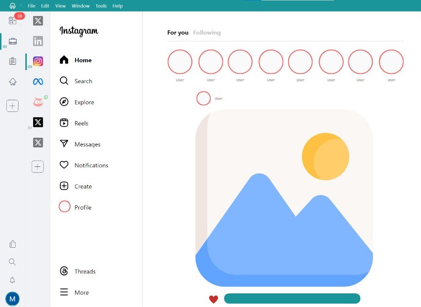 Instagram in Desktop Hub for Mac