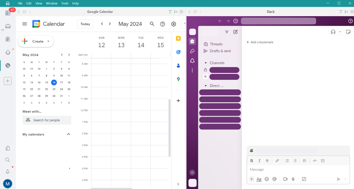 Desktop Hub google calendar alternatives