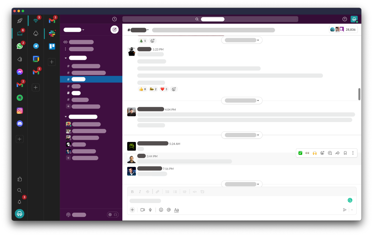 Desktop Hub interface