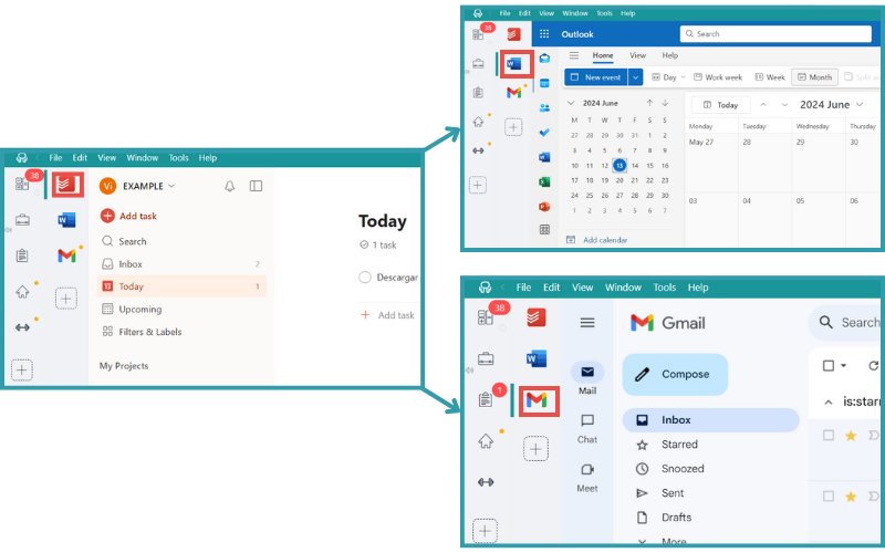 notion vs todoist in Desktop Hub 