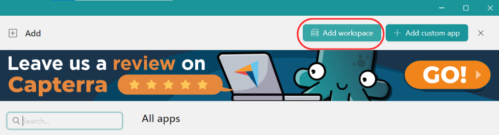 Add workspace-Desktop Hub