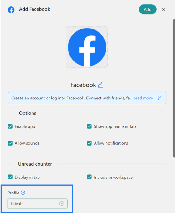 Profiles Facebook Desktop Hub