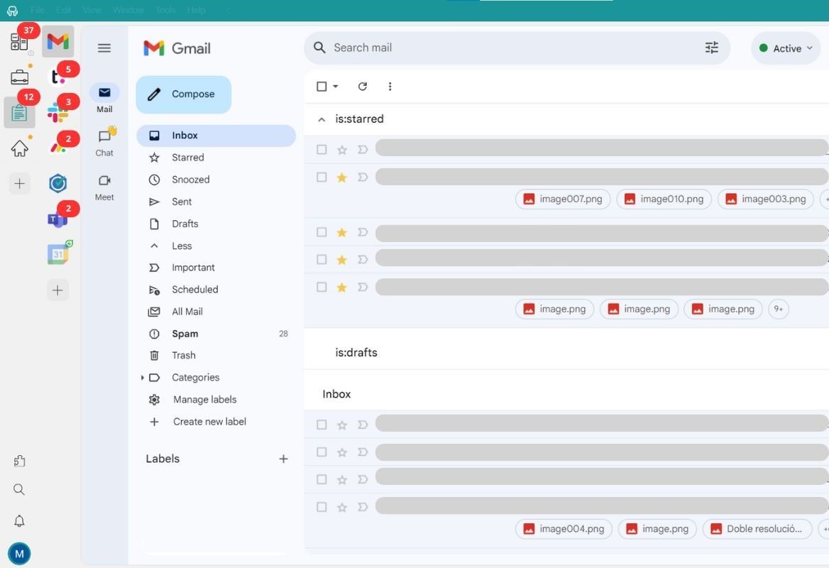 Desktop Hub notification counters