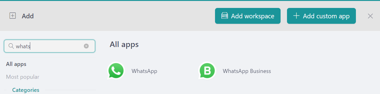 Add WhatsApp to Desktop Hub