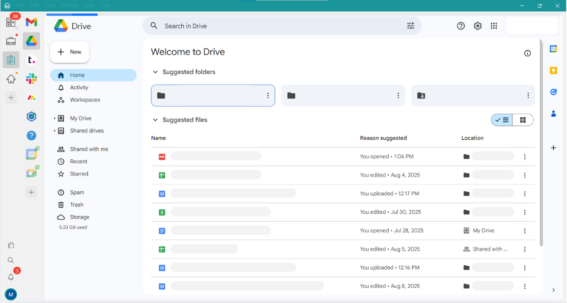 Google drive desktop app on Desktop Hub