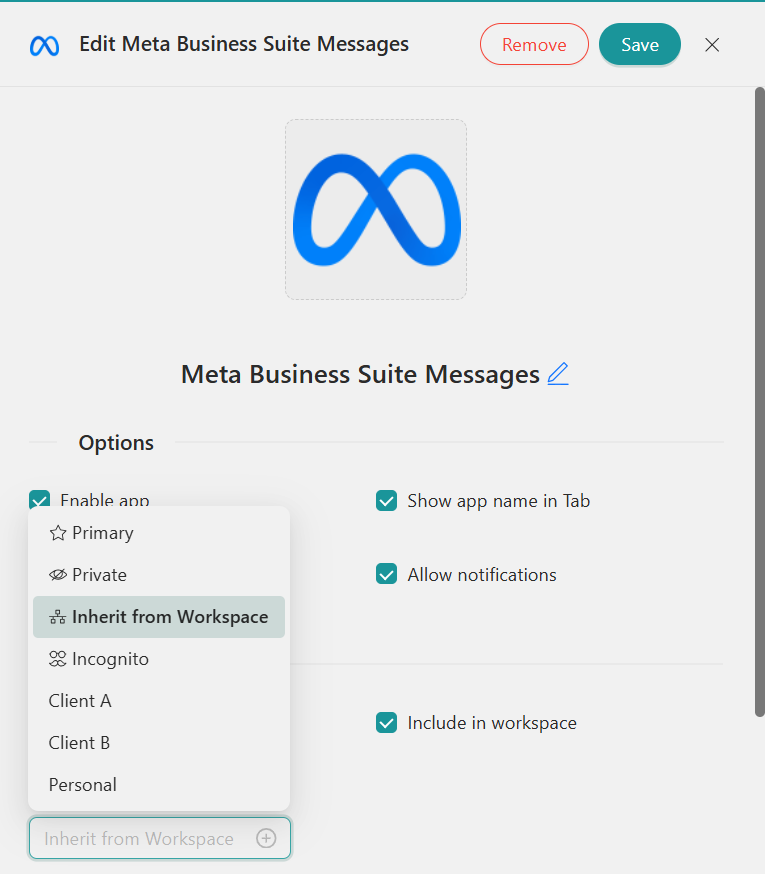 Desktop Hub Profiles- Meta
