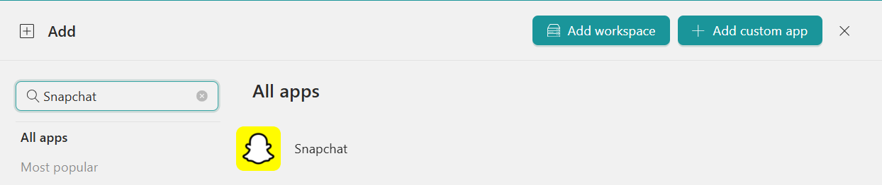 Add Snapchat Desktop Hub