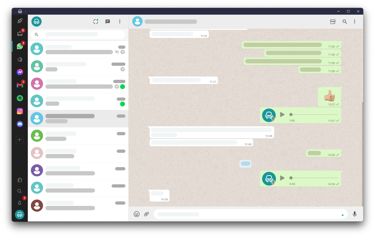 Desktop Hub interface