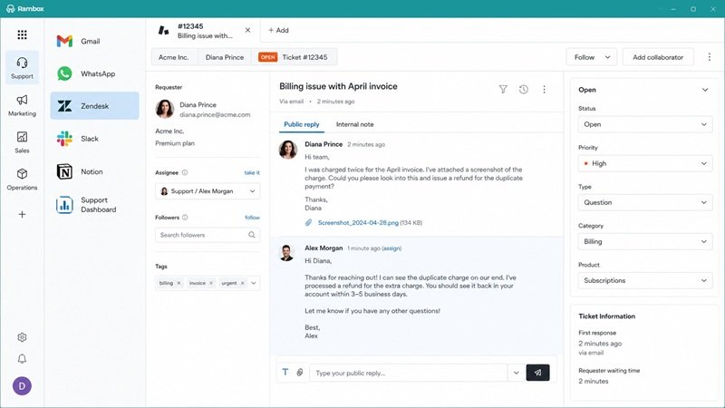 Desktop Hub for support